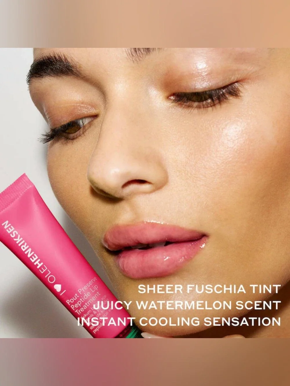 🍉Lip Need🍉BNIB LE OLE HENRIKSEN MALDIVES MELON Pout Preserve Chillers Lip Balm