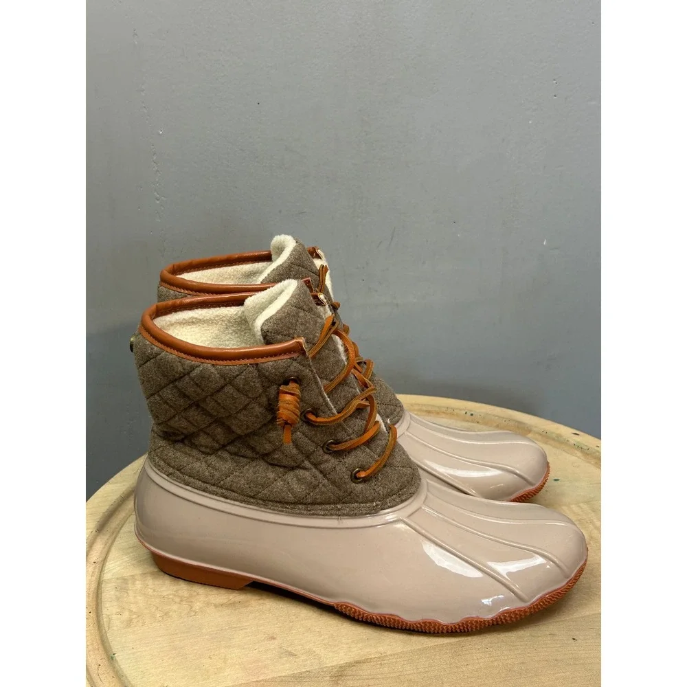 Seven7 Wool Goose Boot 3760 Taupe Brown Quilted Duck Boots Womens‎ 11