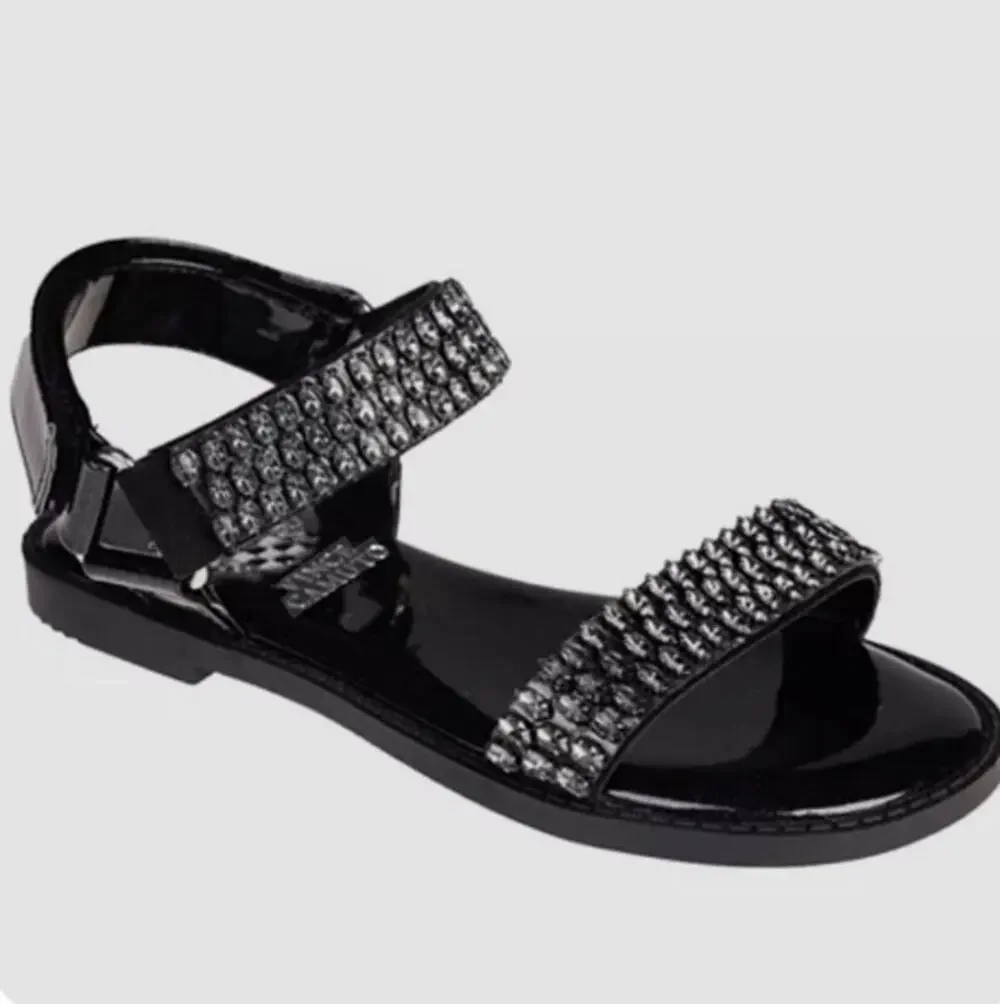 Vince Camuto Rhinestone Jelly Sandals SZ 4