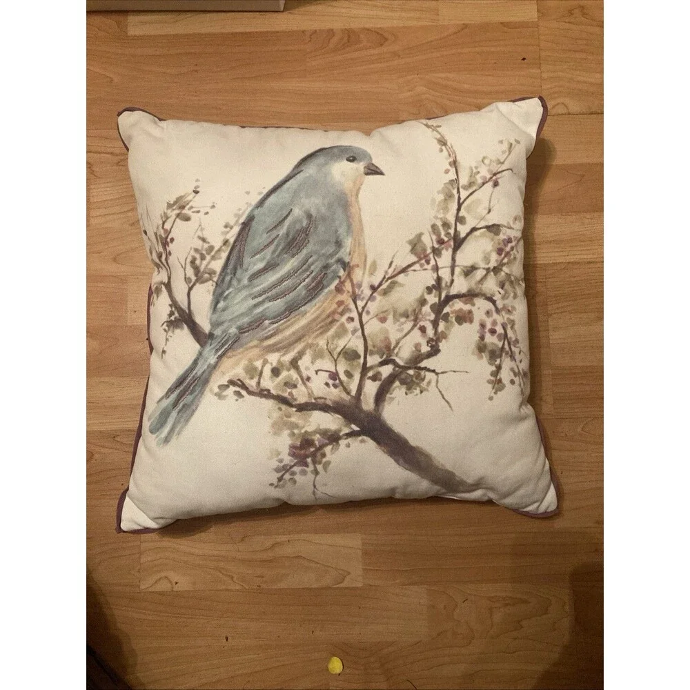 Beautiful Bluebird Throw Pillow By Spencer N Spring Approx 20x20
