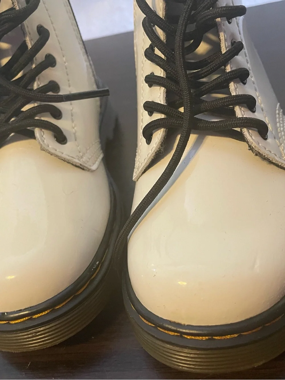 Dr. Martens white toddlers