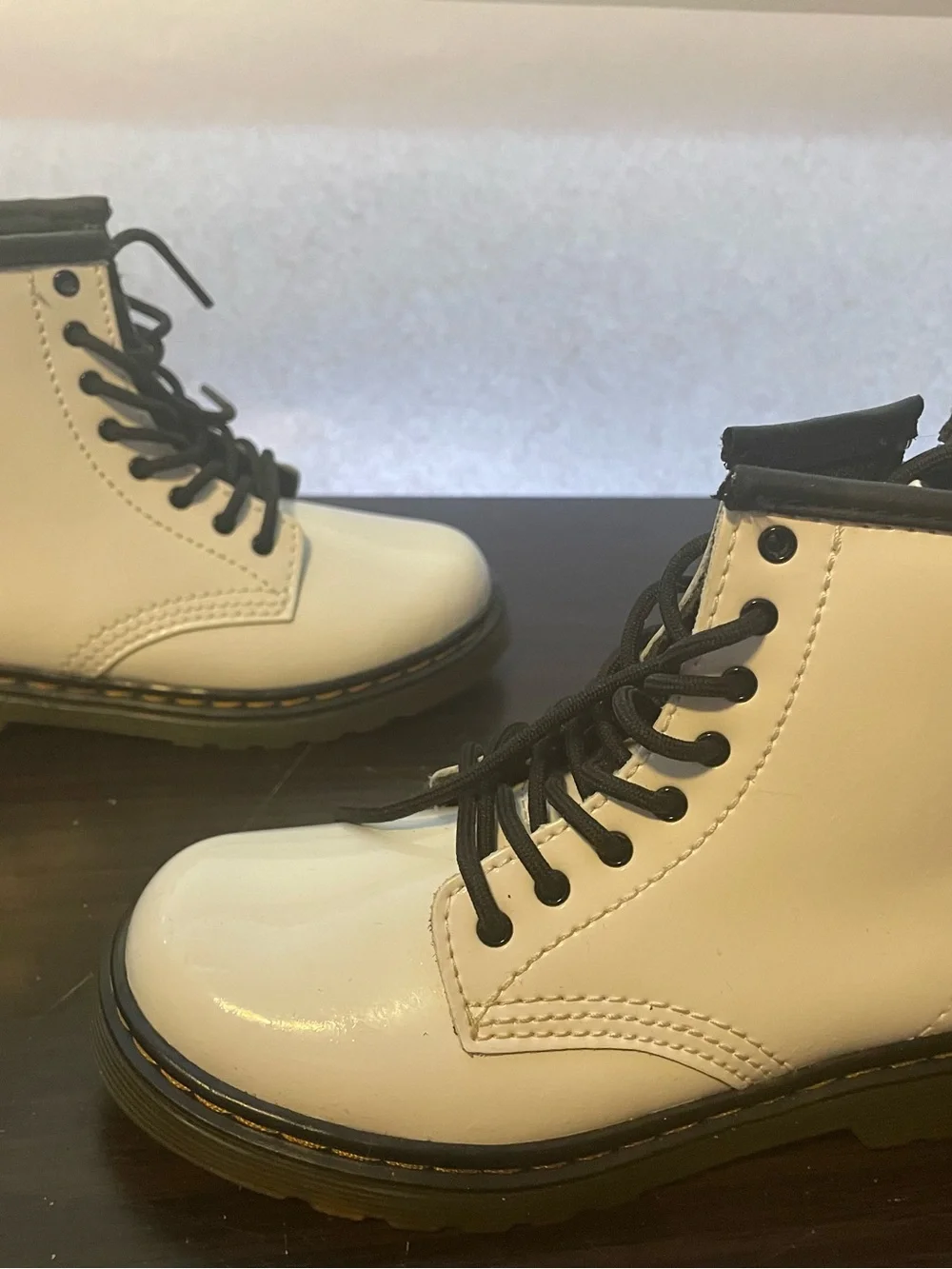 Dr. Martens white toddlers