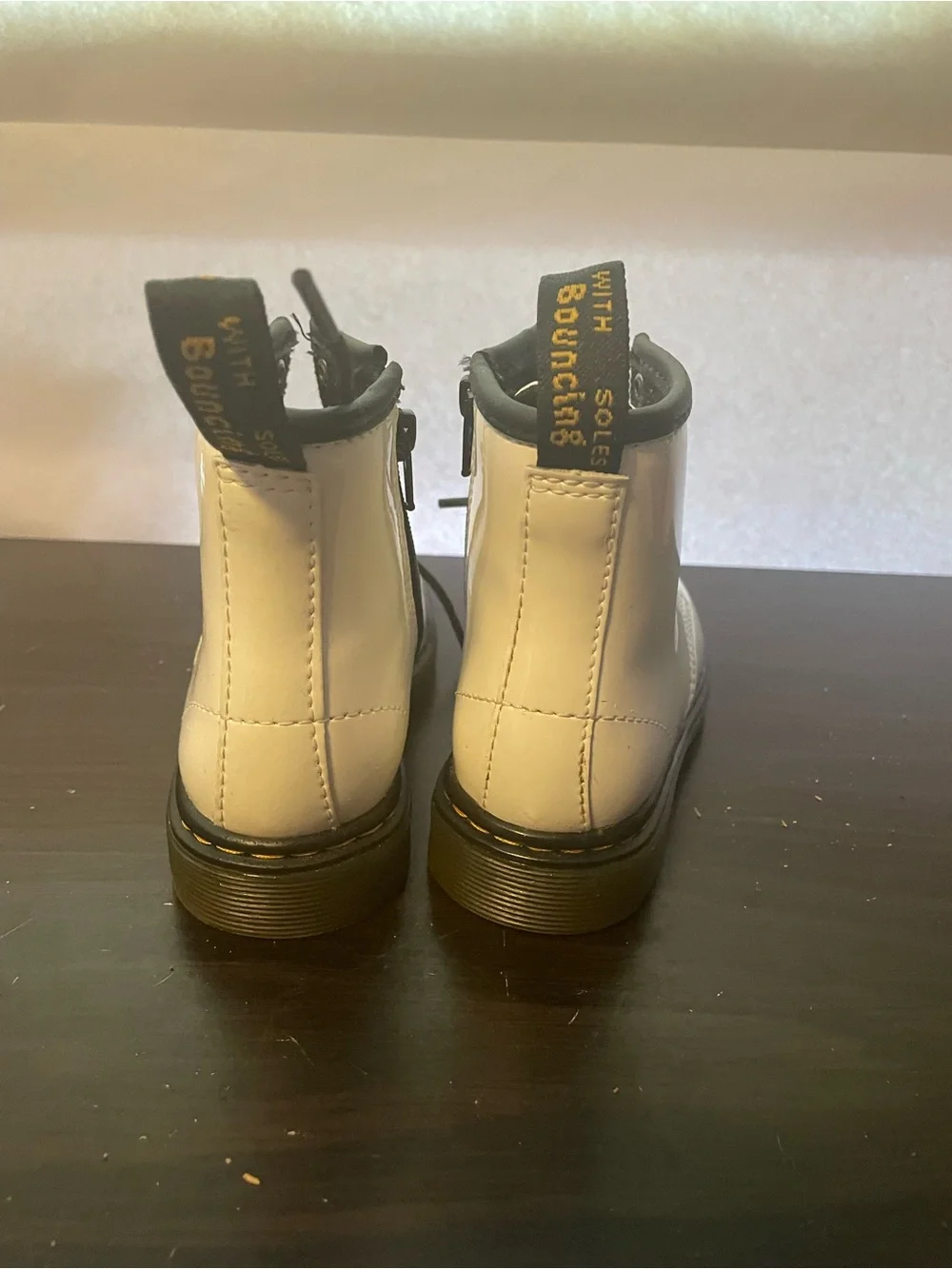 Dr. Martens white toddlers