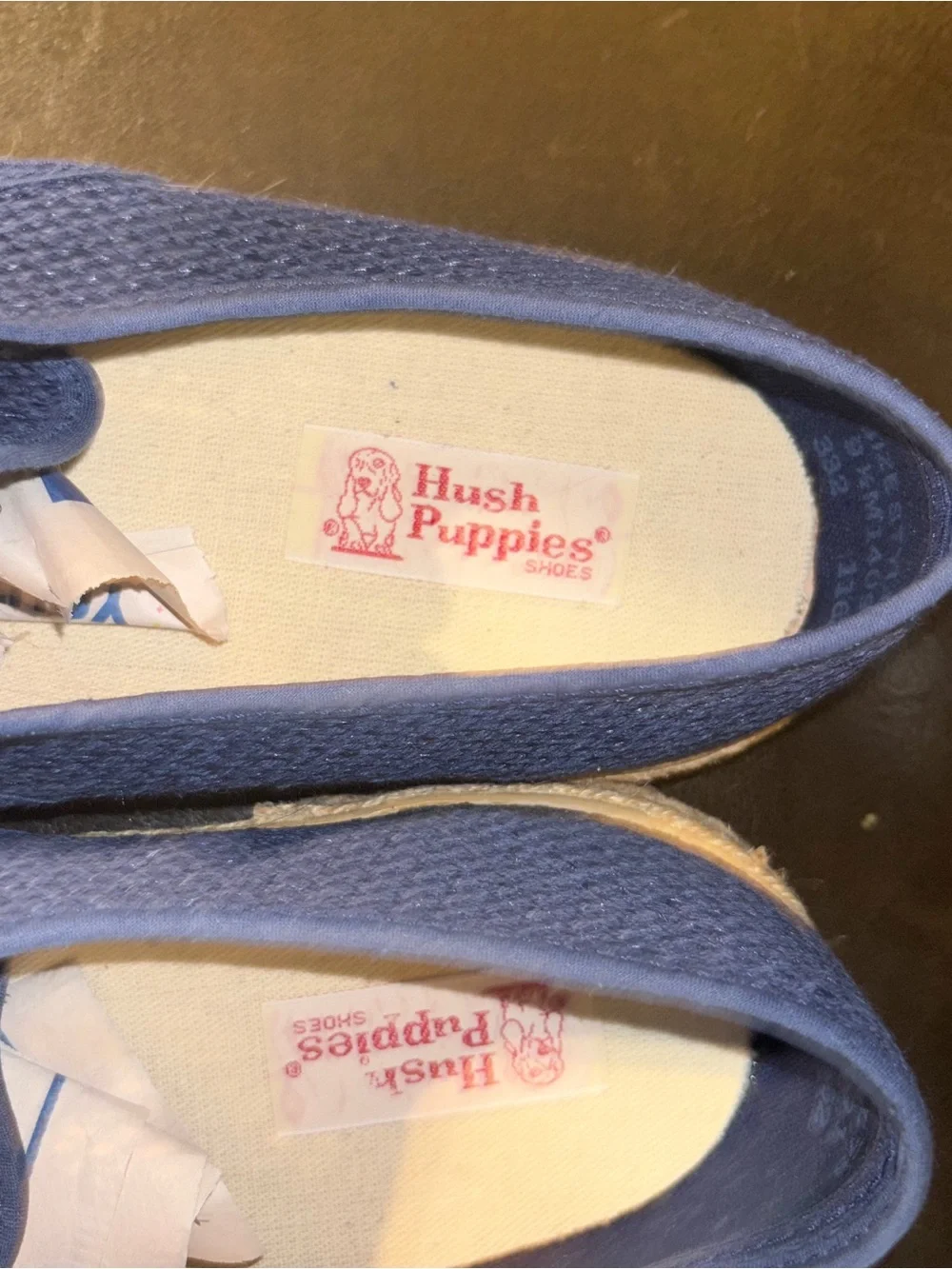 Hush Puppies blue mesh
