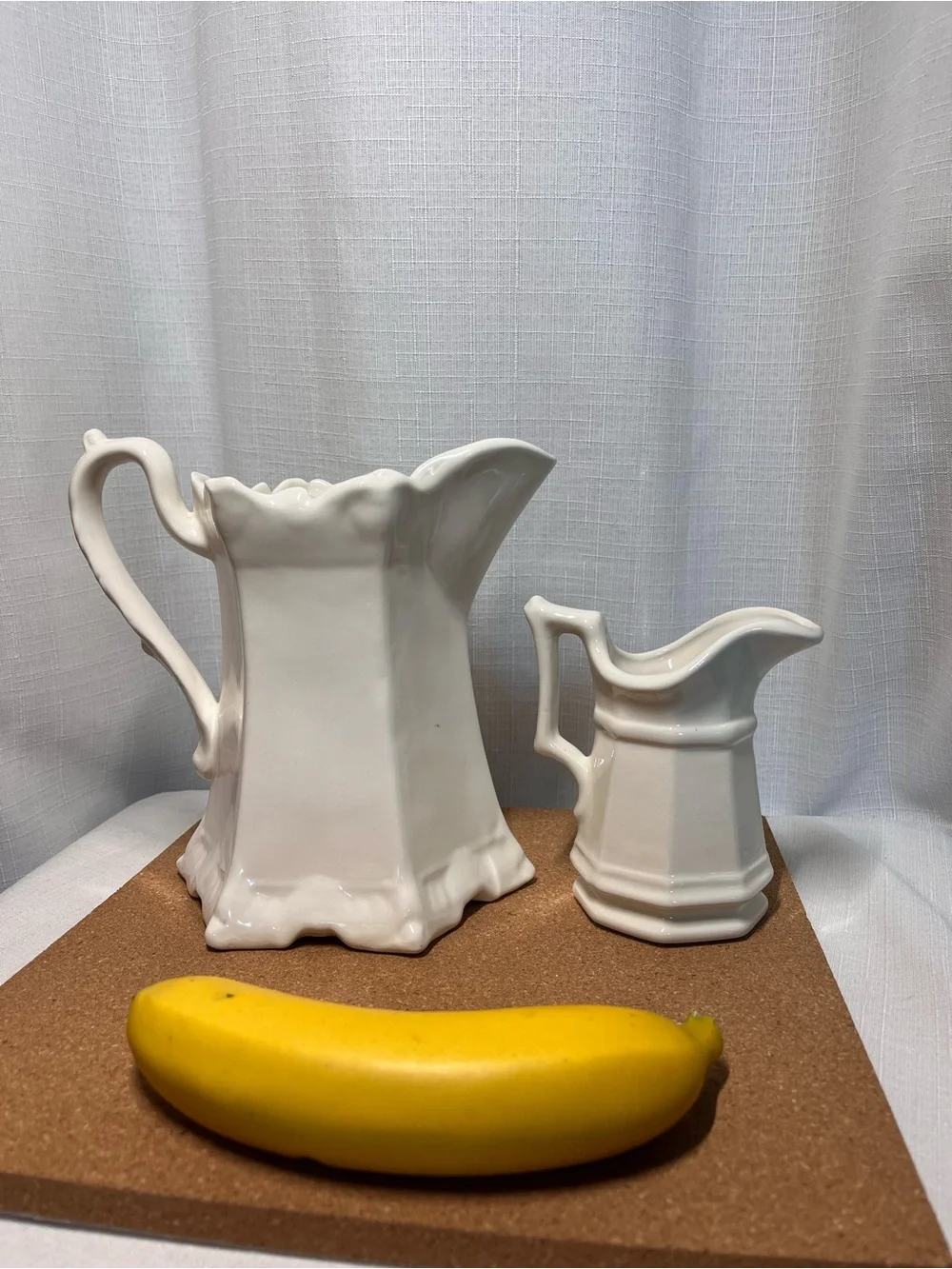 Handmade floral glaze white