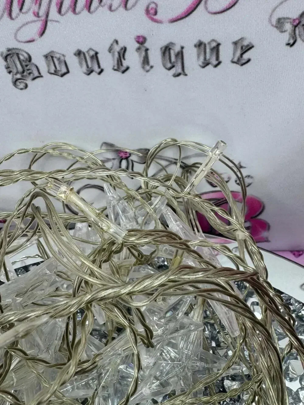 Undefined clear plastic