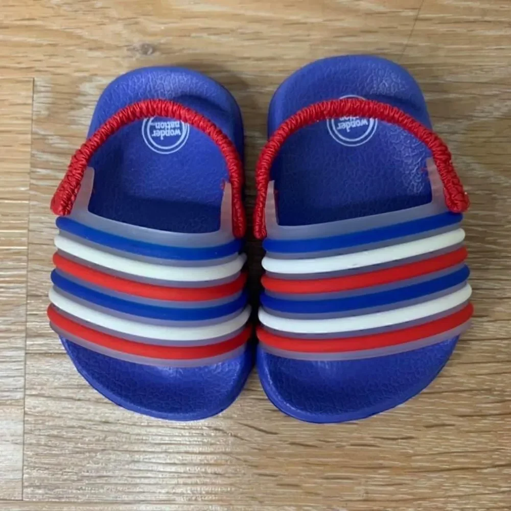 Wonder Nation Unisex Baby Size 2 NWOT Baby Slides Sandals