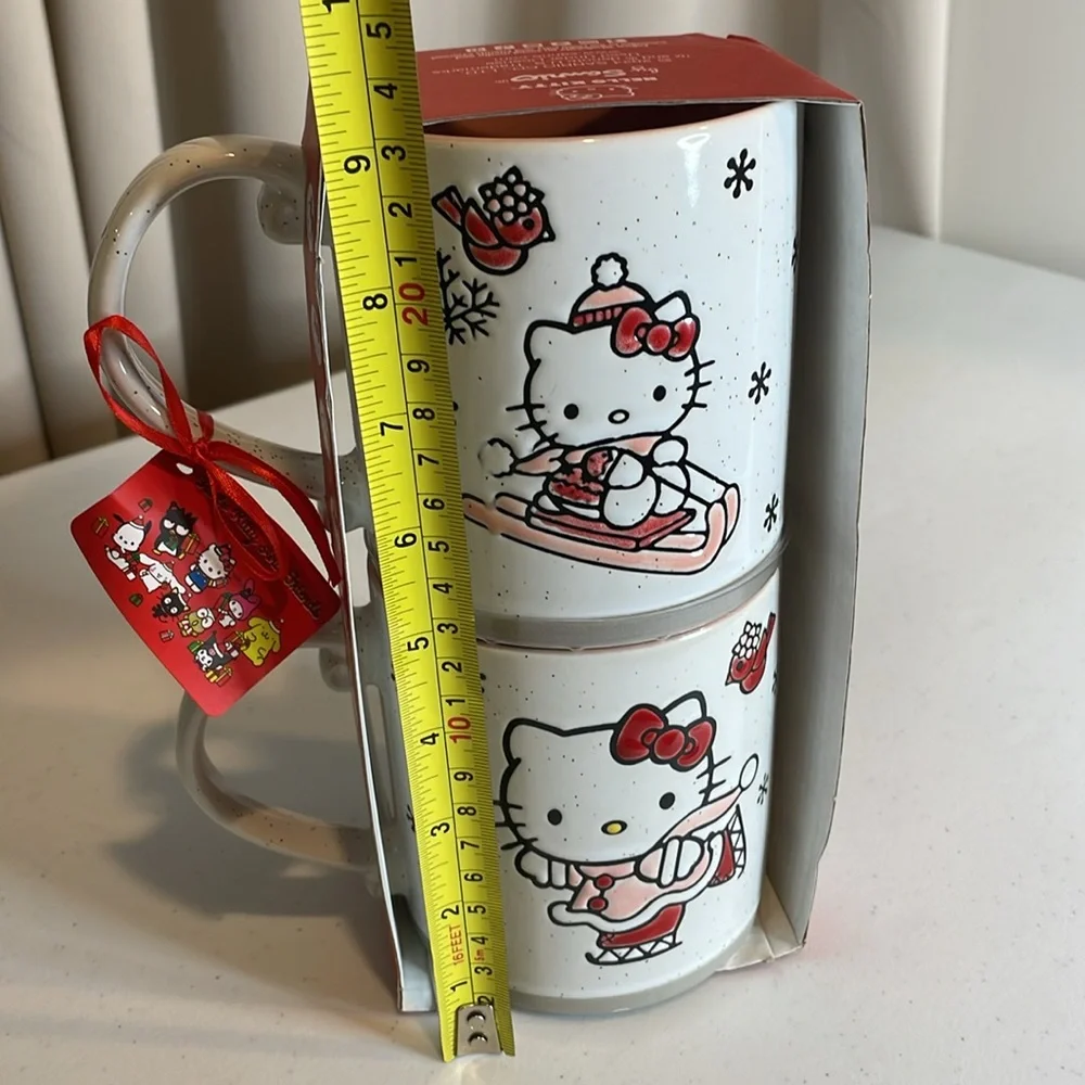 🎆 HELLO KITTY! Large coffee mugs set
