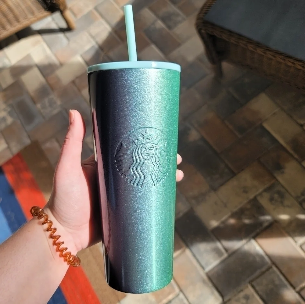 STARBUCKS VENTI OMBR'E STAINLESS STEEL TUMBLER - 24 OZ.