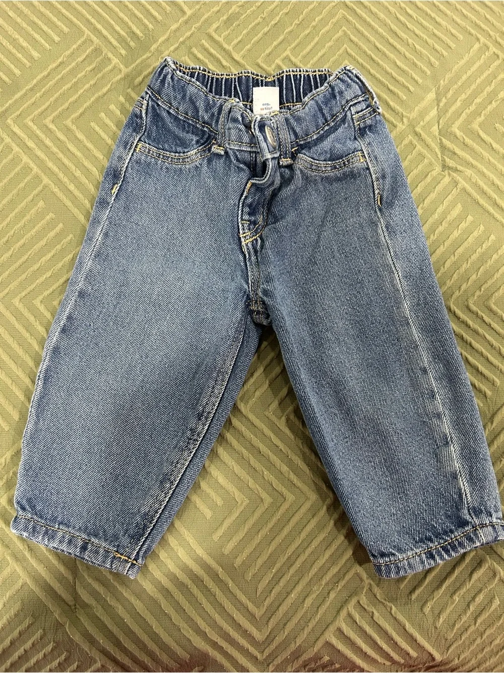 Kids Blue Denim Pull-On Jeans
