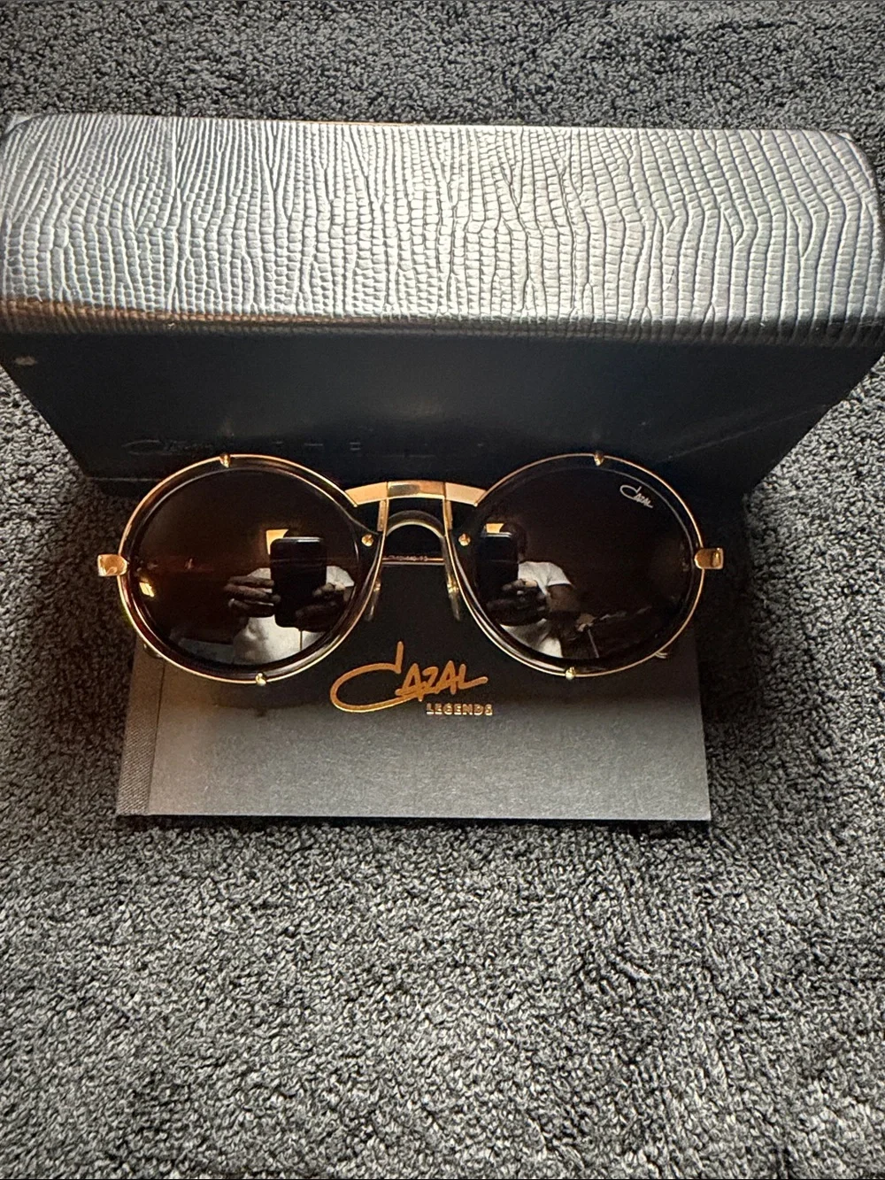Cazal brown bridge distinctive