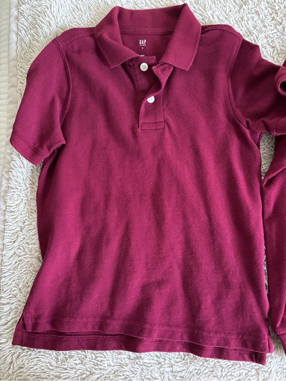 GAP Kids Burgundy Polo and Henley Top Set