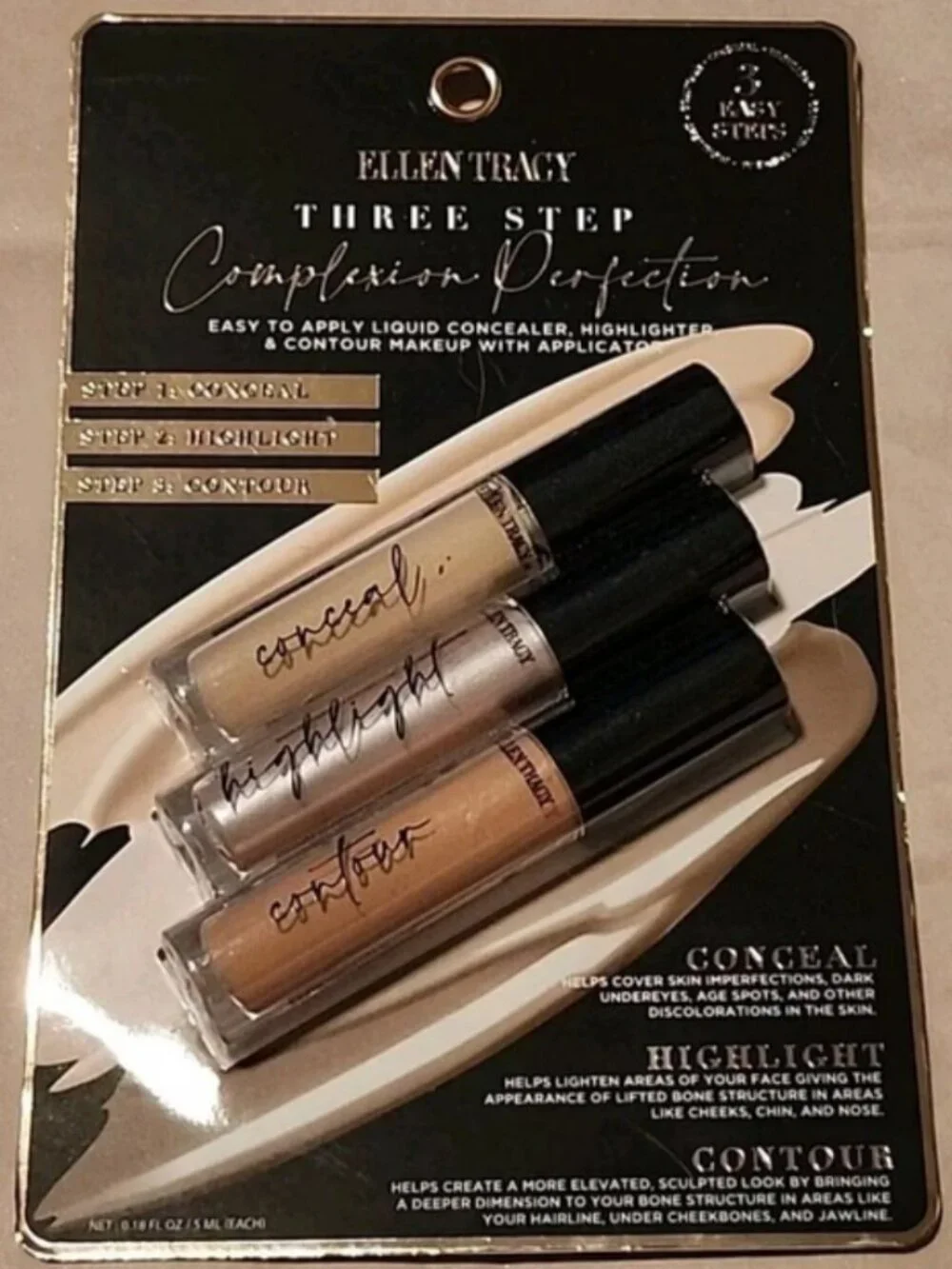 Ellen Tracy Contour, Highlight & Conceal 3 Step Complexion Perfection Concealer