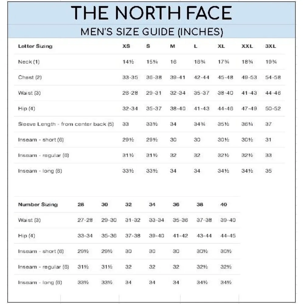 The North Face excellent north