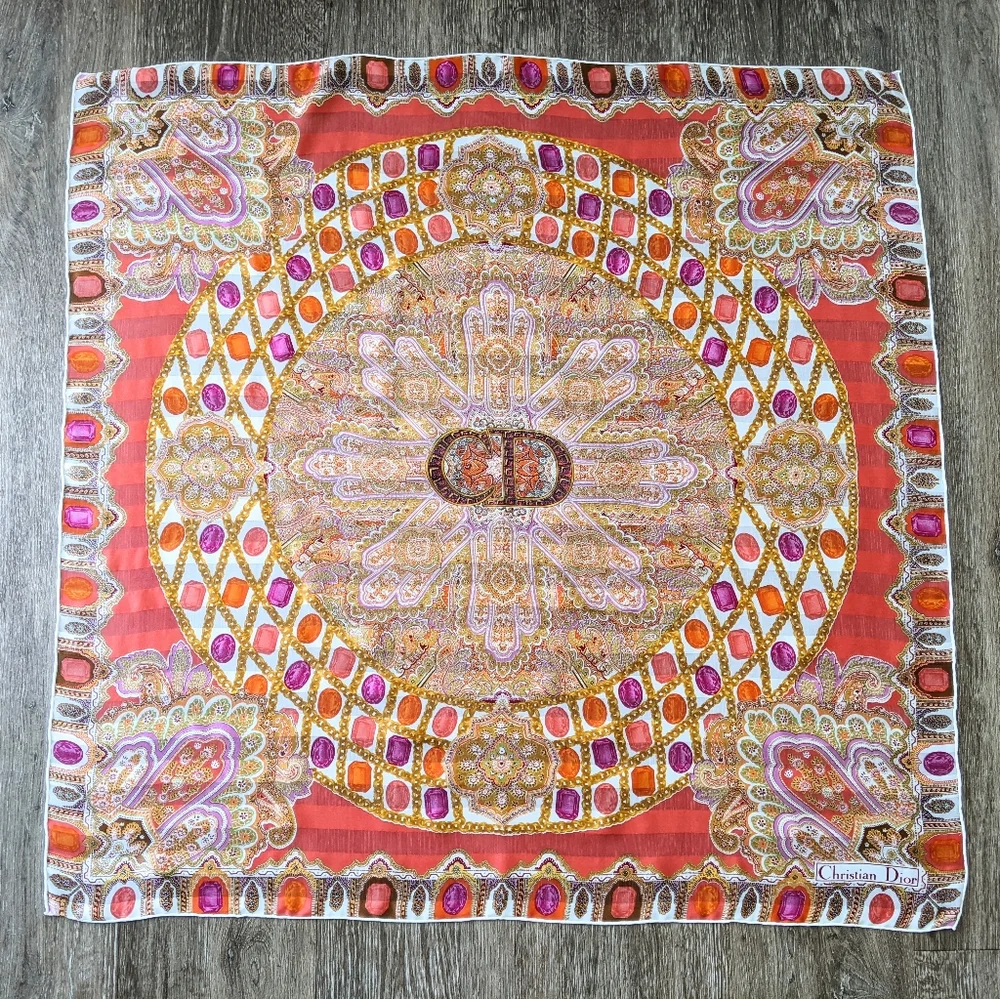 Dior christian silk