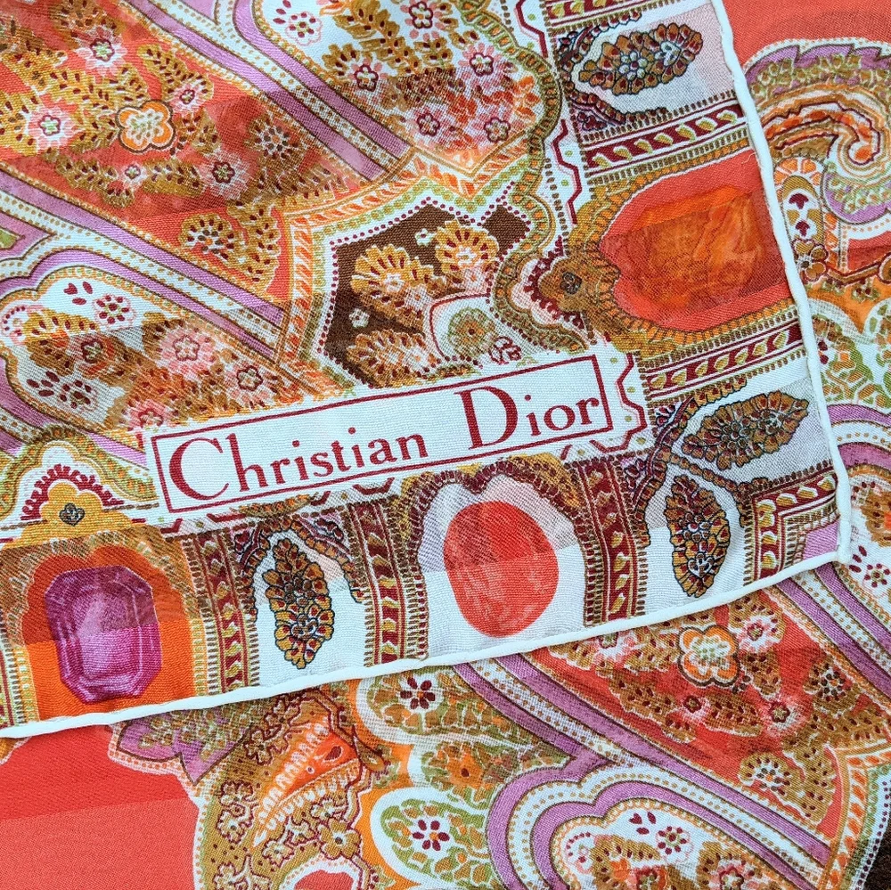 Dior christian silk