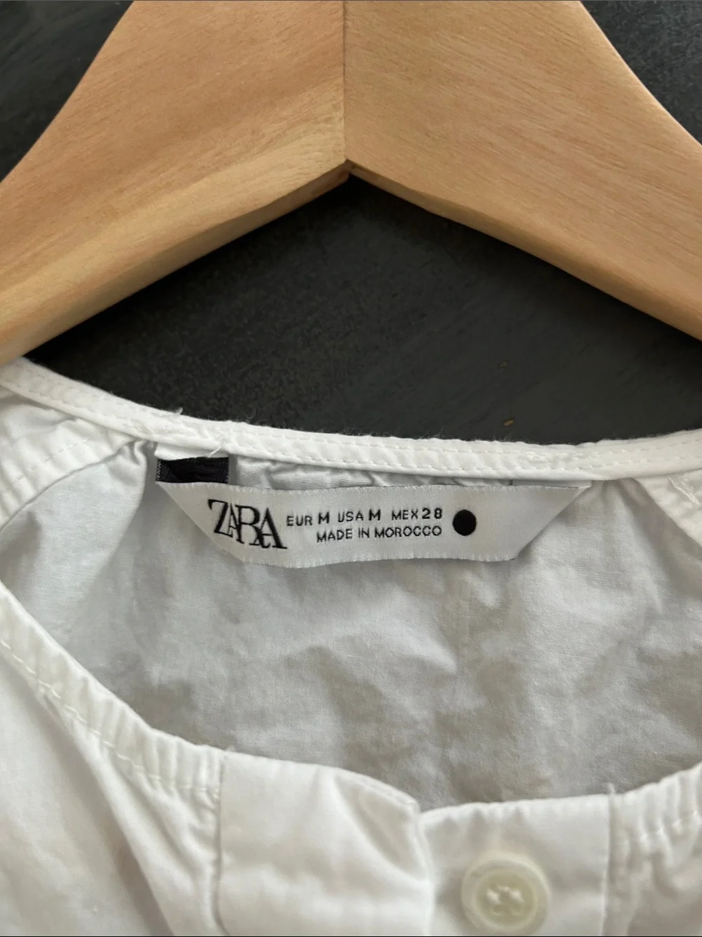 Zara crisp white