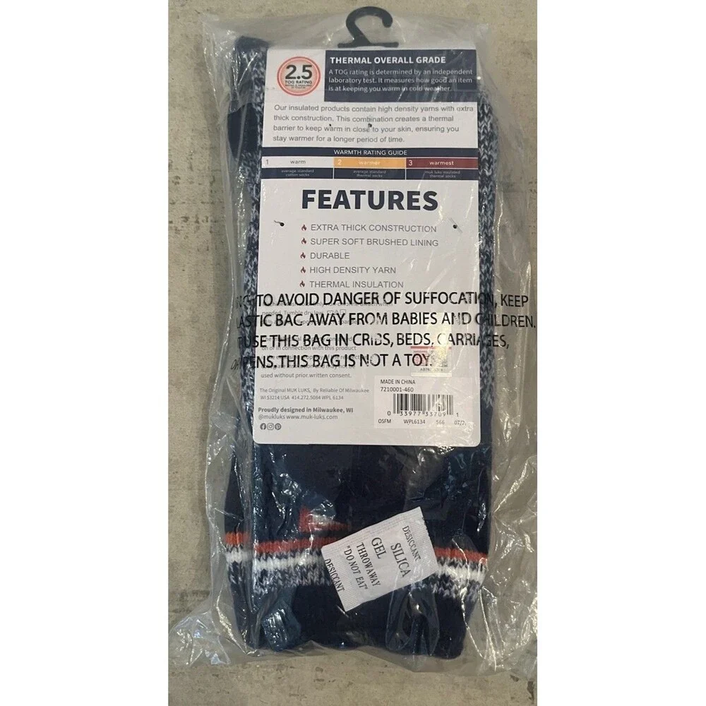Muk Luks Gameday Fighting Illini University Of Illinois Thermal Socks