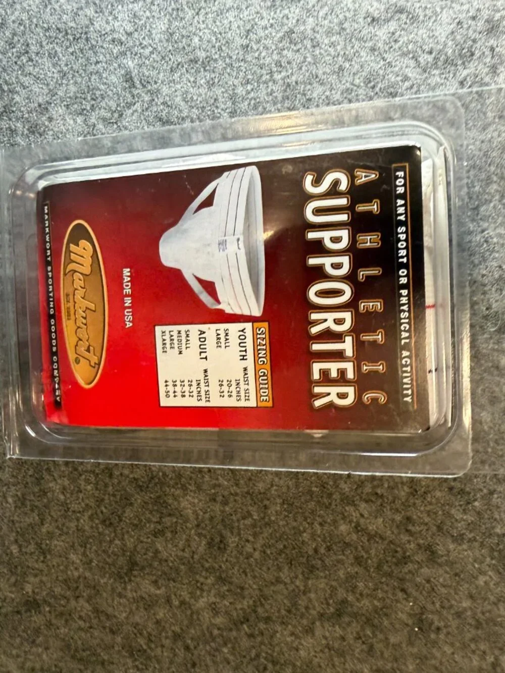 Vintage Markwort Athletic Supporter Jockstrap Adult Large New Sealed Made in USA