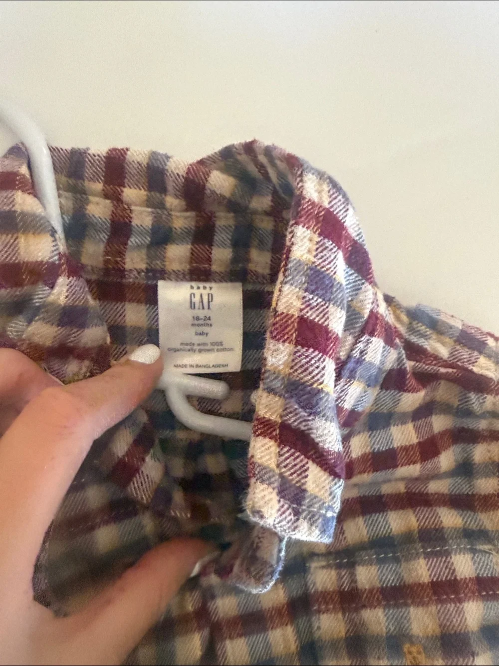 GAP classic plaid