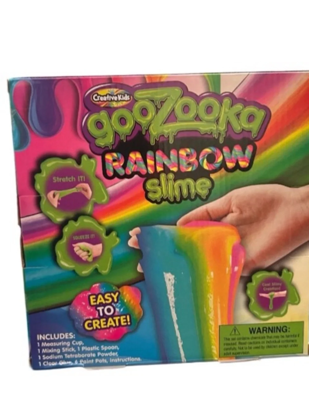 Create Your Own Rainbow Slime Kit DIY Kids 6+ Rainbow Slime New In Box