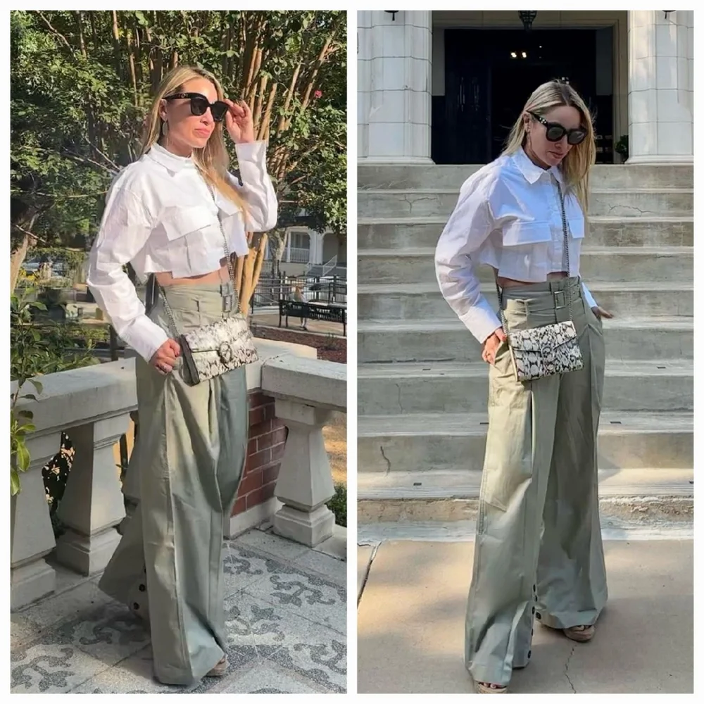Zara wrap contrast
