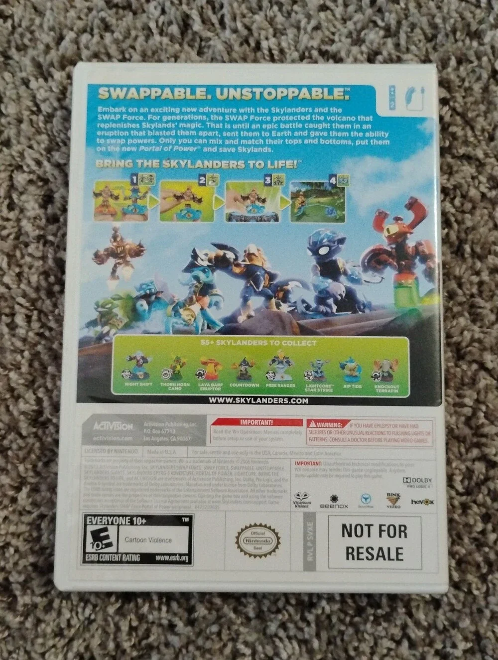 Nintendo disc includes