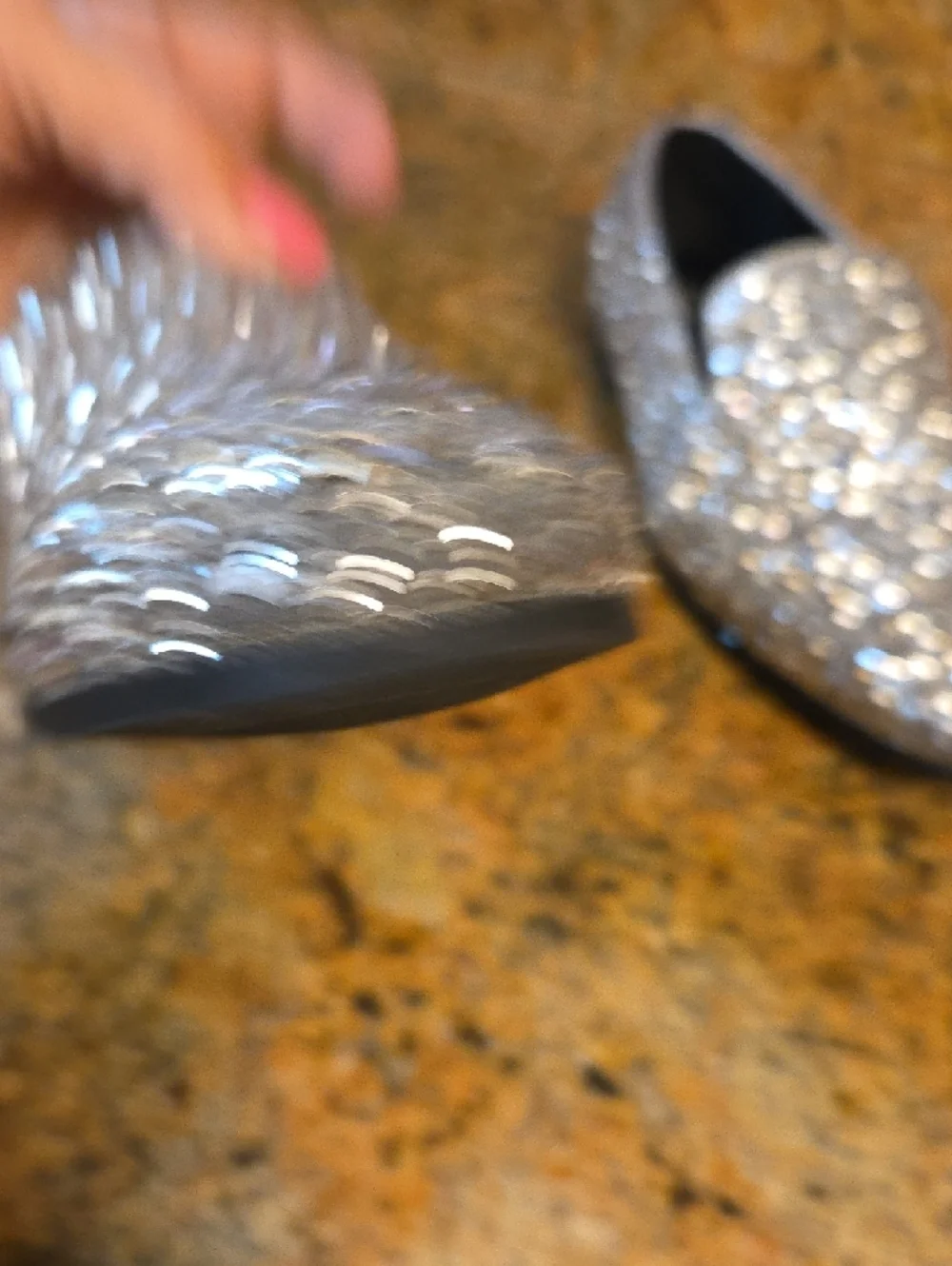 ASOS sparkling silver