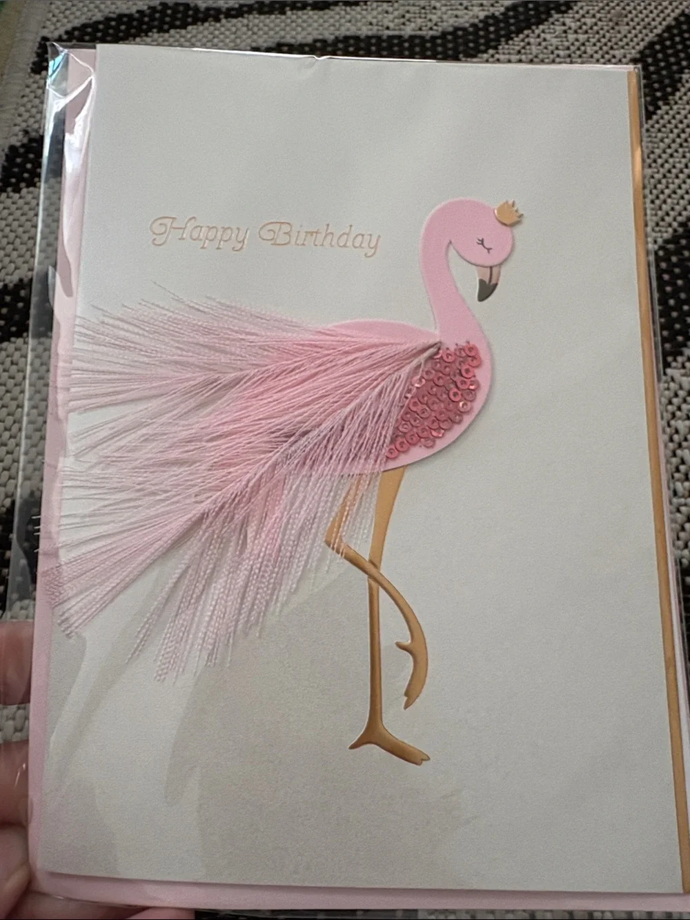 🆕Papyrus Flamingo Birthday Greeting Card