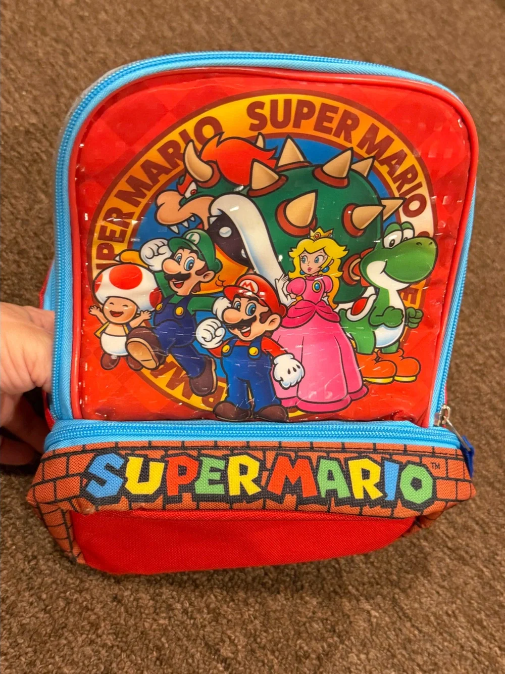 Super Mario Bros bright red