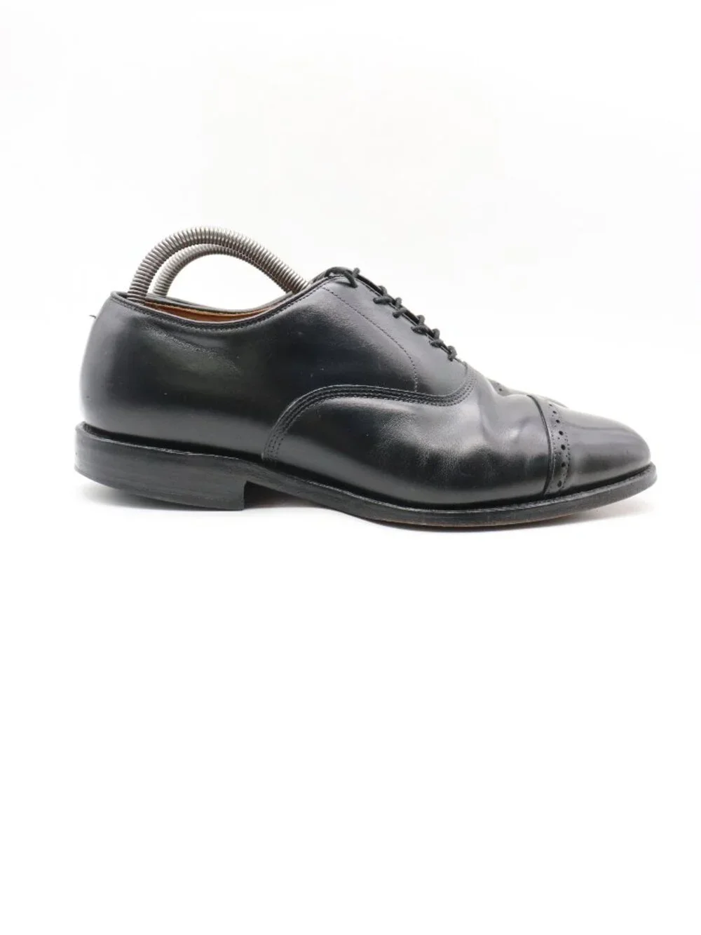 Allen Edmonds Byron Mens 7.5 EEE Black Leather Cap Toe Oxford Dress USA