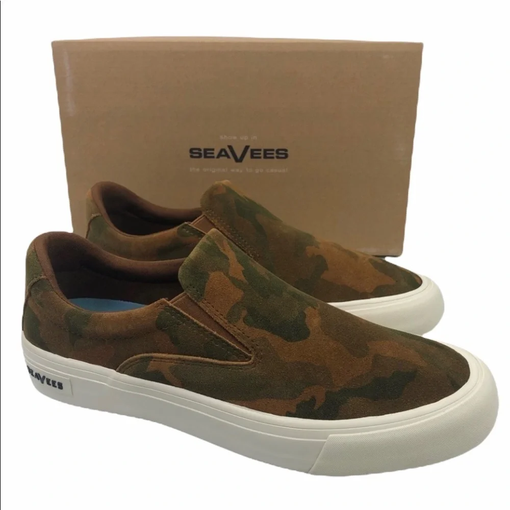 SEAVEES Hawthorne Desert Camo Slip On Sneakers