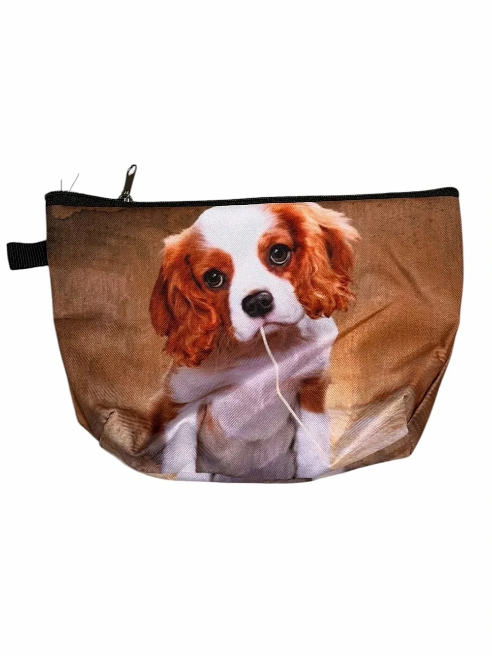 Cavalier King Charles Spaniel Zipper Pouch | NWT Cosmetic & Accessory Bag | Dog