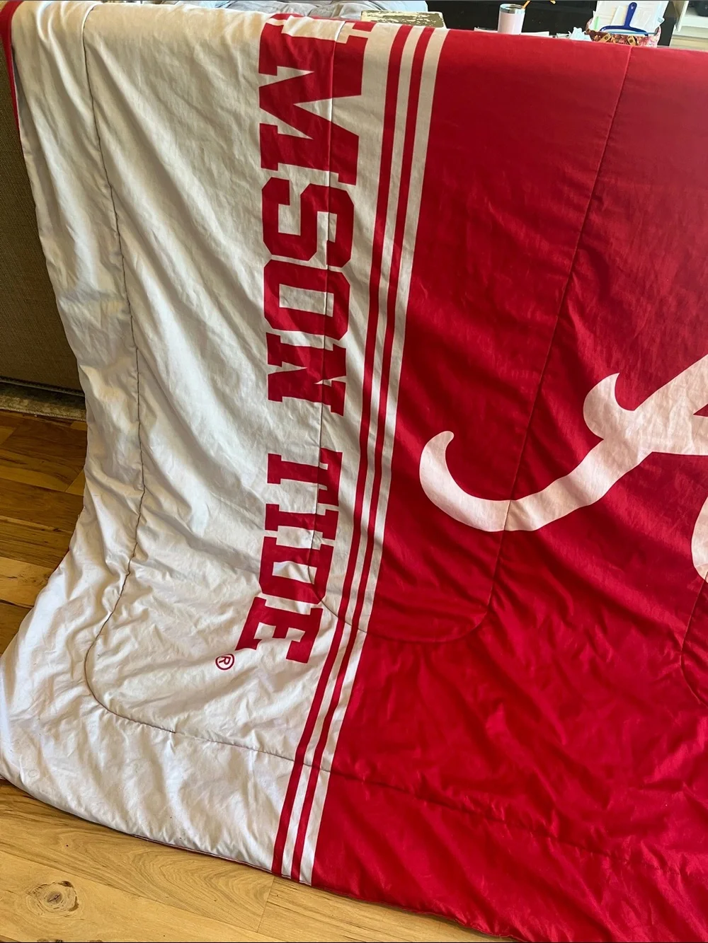 Alabama Crimson Tide Red & Gray Comforter Queen