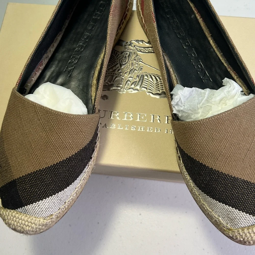 Burberry canvas espadrilles