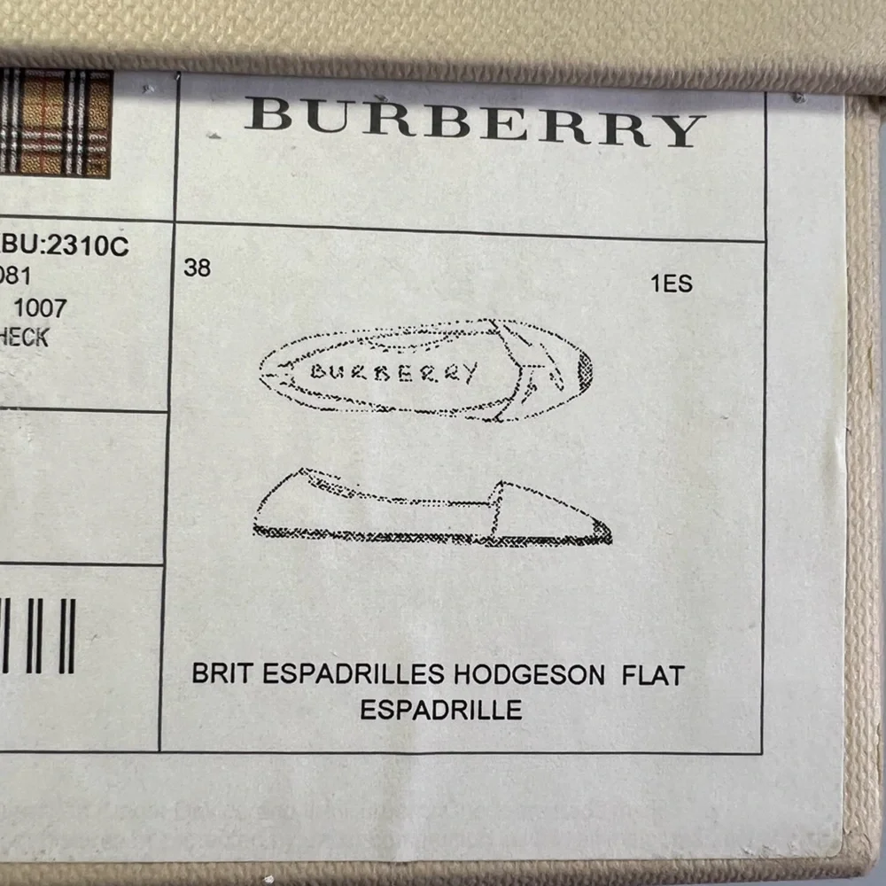 Burberry canvas espadrilles