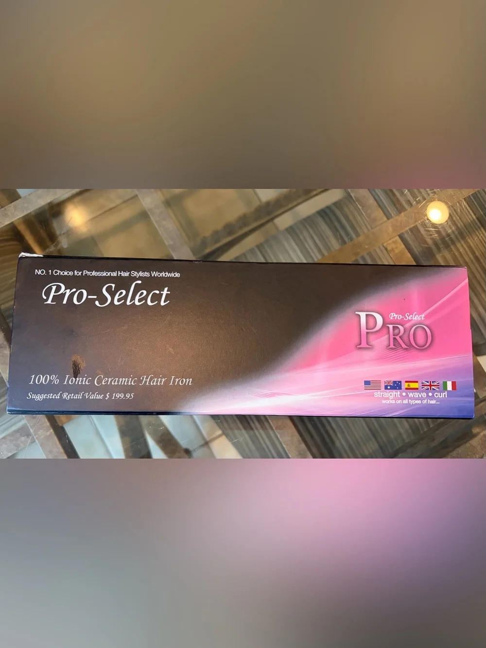 Pink Hair Straightener with Travel Pouch