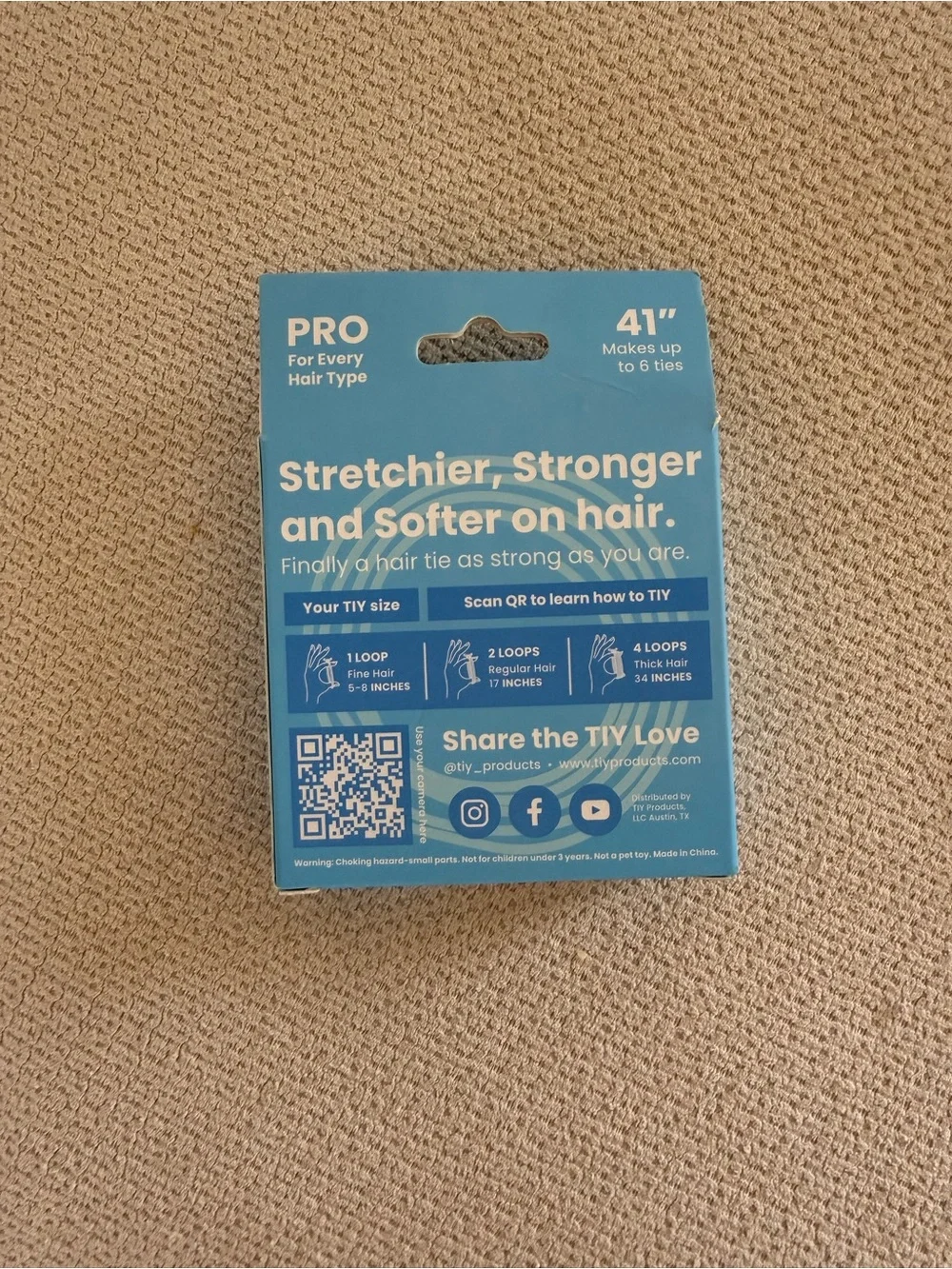 2 pack Light Blue TIY - Modern Hair Tie