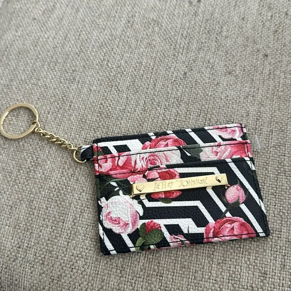 Betsy Johnson Keychain Card Holder Wallet