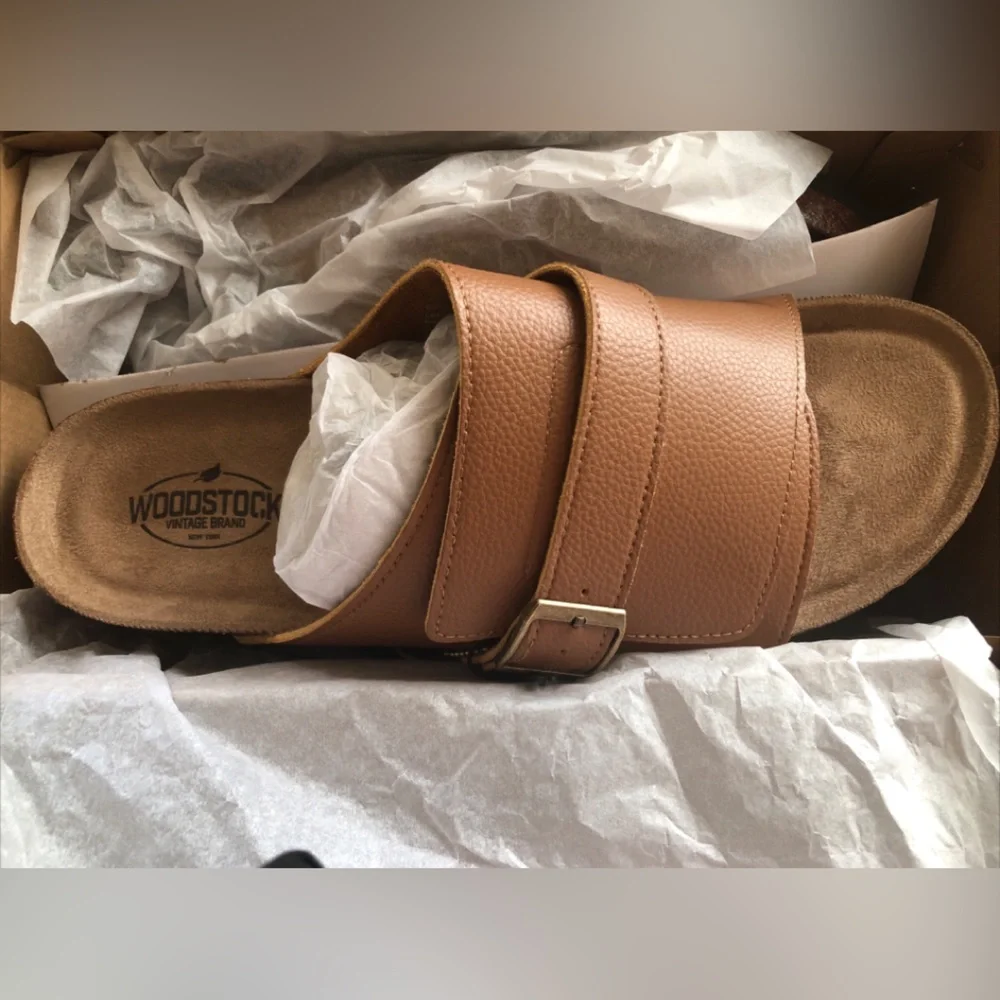 Woodstock mens leather