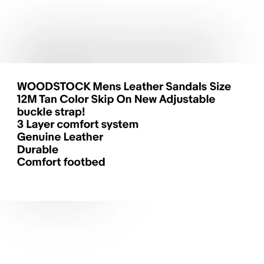 Woodstock mens leather