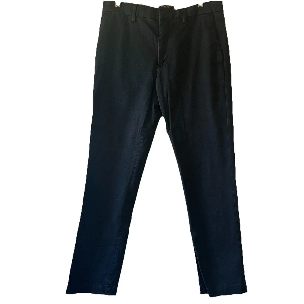 Banana Republic Men Aiden Navy Chino 32x32 Preppy Classic Business Casual