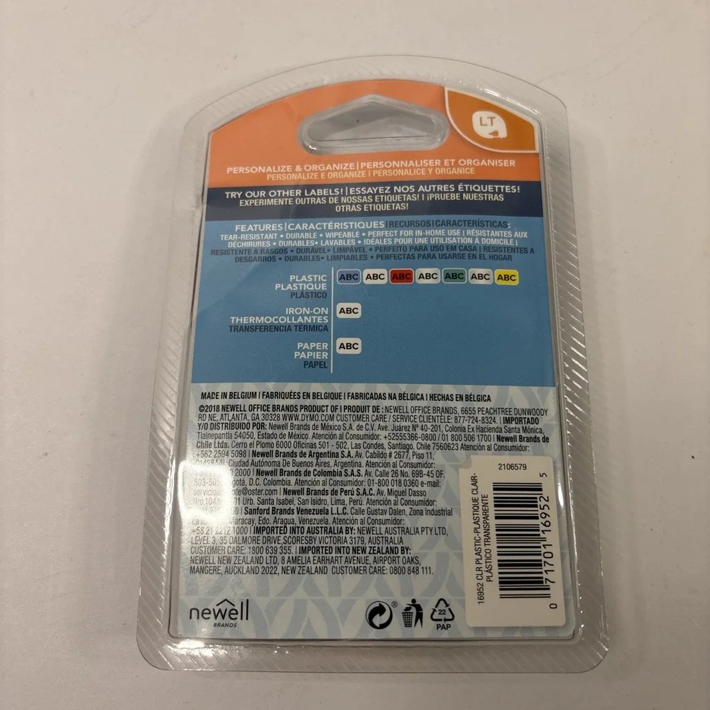 Dymo letratag label