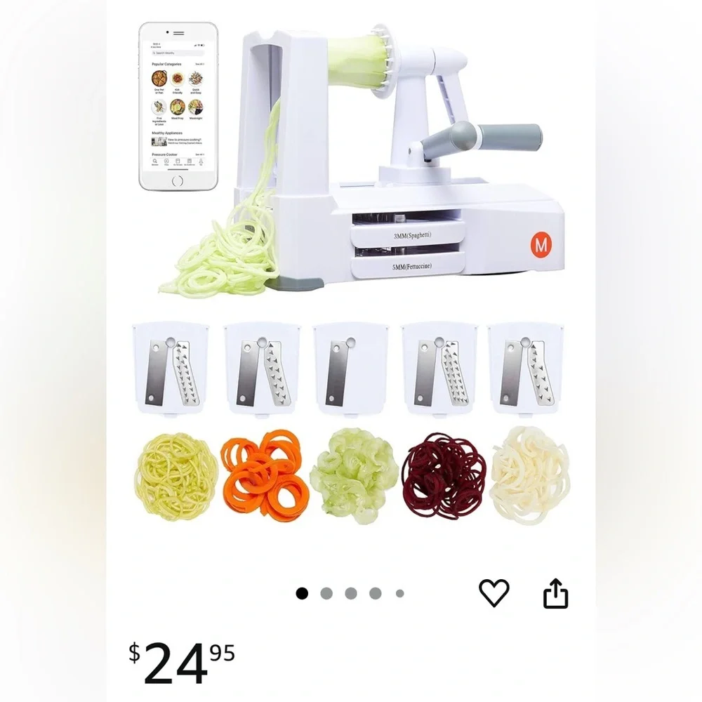 Mealthy blade spiralizer