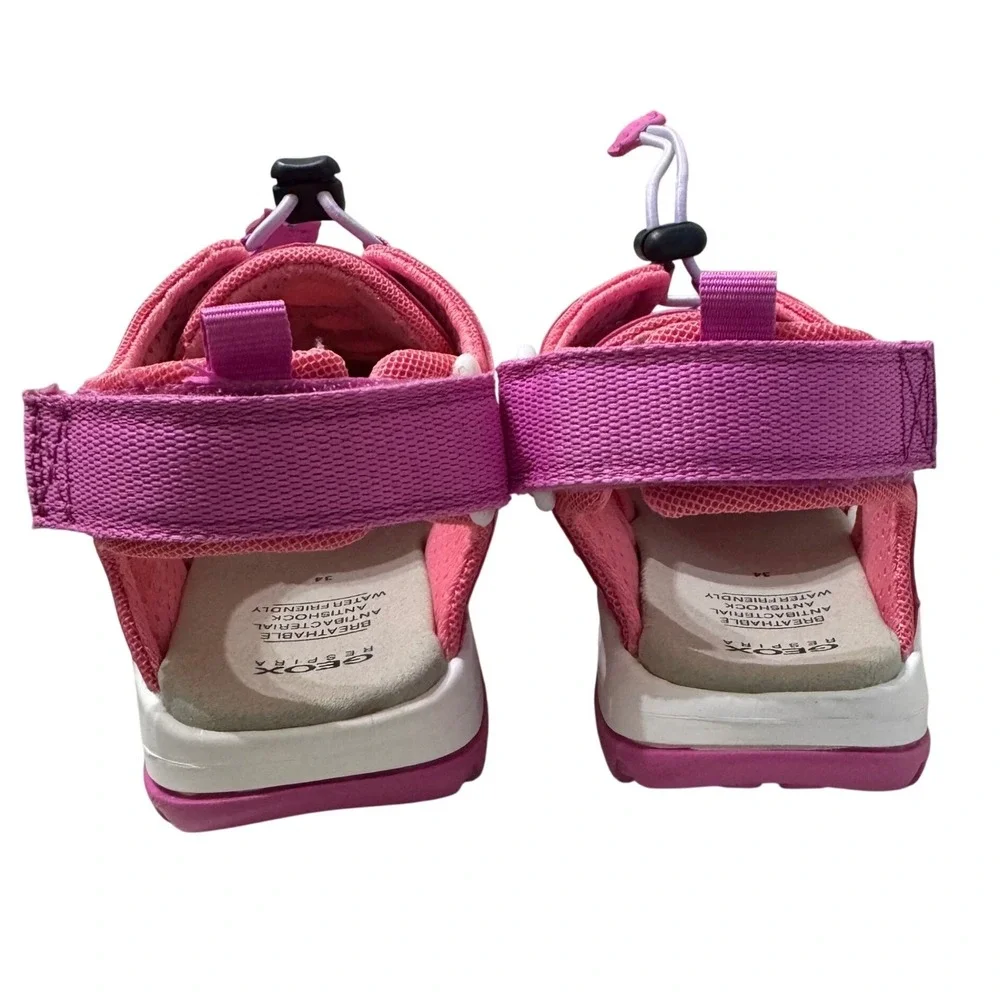 Geox Sandals Girls 3 Pink Water Friendly Breathable Closed Toe Sporty New