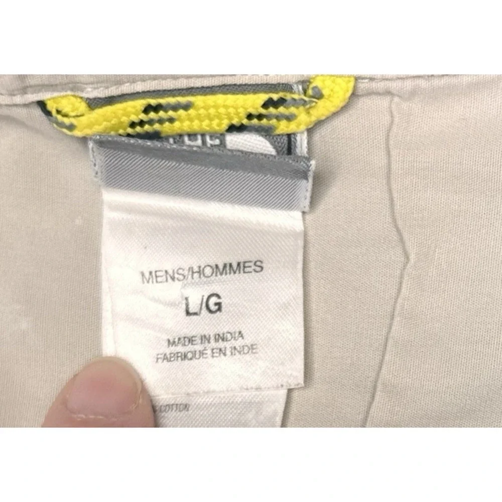 The North Face A5 Series Mens Large Gray Button Down Short Sleeve‎ Shirt