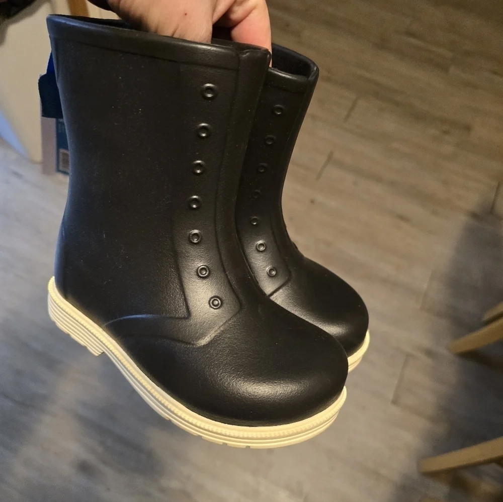 Native Black SID Kids Rain Boots Sz 13 Nwt