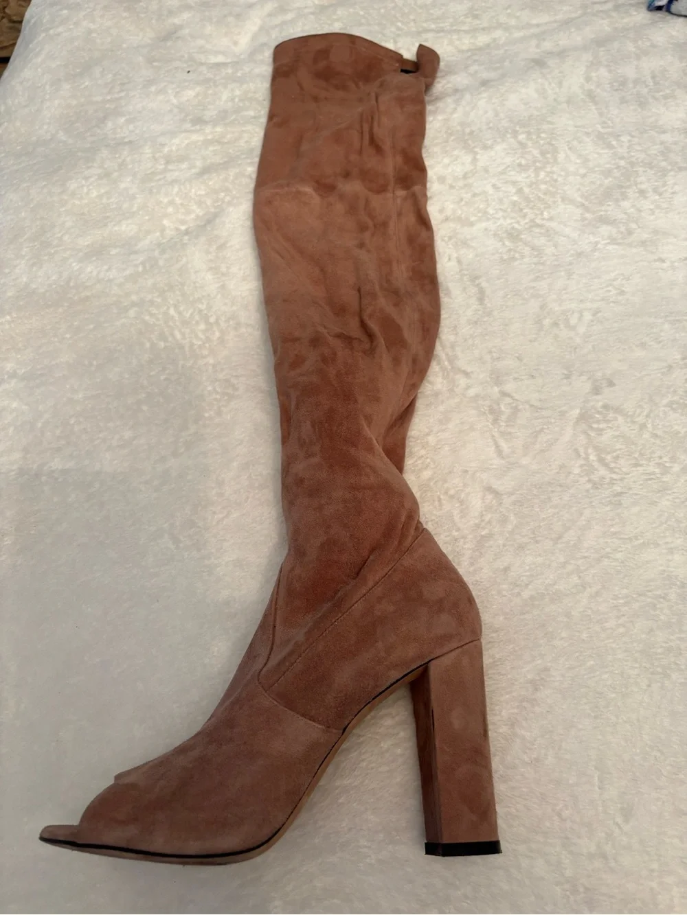 Vero Cuoio Over-the-Knee Suede Boot in Chestnut Brown