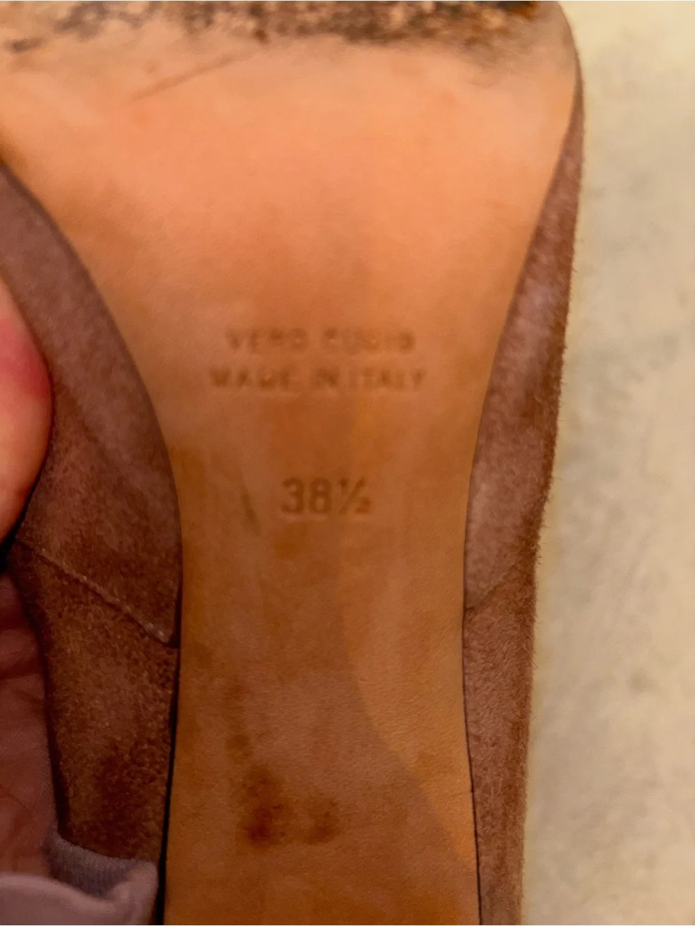 Vero Cuoio Over-the-Knee Suede Boot in Chestnut Brown