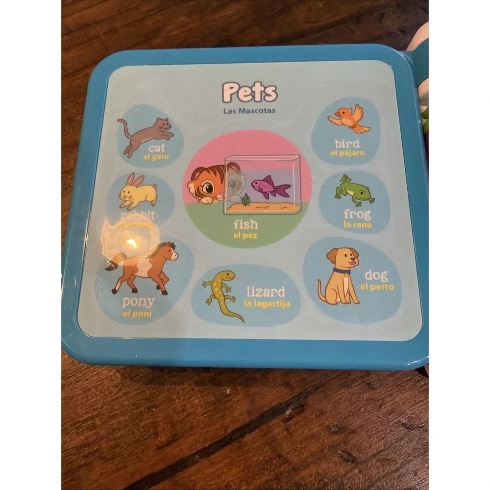 LeapFrog 100 Words & 100 Animals Interactive Learning Books Tested Lot 2